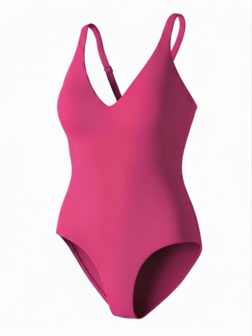 Nwt Ta3 Plungey One Piece Swimsuit Pink Extra Large Short